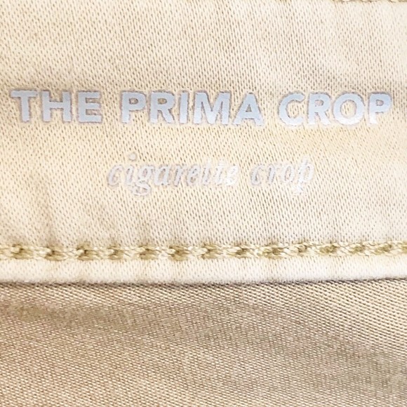 AG Adriano Goldschmied Prima Crop Mid Rise Cigarette Premium Denim Jeans Tan- 26 - Picture 5 of 9